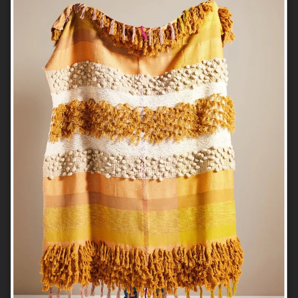 NWT Anthropology All Roads Bloomfield Throw Blanket